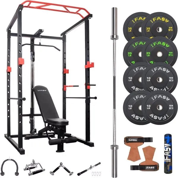 Home Gym Sets Multi-functional Power Cage, Home Adjustable Pull up Squat Rack